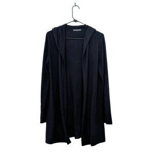 Alashan Cashmere Hooded Long Open Front Cardigan
